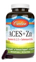 Carlson - ACES + Zn, vitaminer A, C, E + Selenium & Sink, Cellular Health & Immune Support, Antioksidant, 180 Softgels
