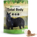 Sølv lining urter Total kroppshest kosttilskudd pulver for mental og generell helse - å fremme bedre hud og sunne Coat for hester - Naturlig herbal equinity hest Supplement - 1 lb Bag