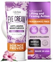 LilyAna Naturals Eye Cream For Mørke Sirkler og Puffiness, Under Øyekrem For Wrinkles og Vesker, Anti Aging - bidrar til å forbedre tørrhet; For Sensitiv hud - 1.7 oz - Laget i USA
