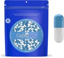 Capsuline Farget Størrelse 0 Tomme Gelatin Kapsler Blå / Hvit 10000 greve |Kosher & Halal sertifisert |Gluten Gratis