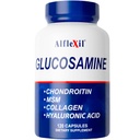 ALFA VITAMINS Alflexil Glukosamin, Chondroitin & Collagen Supplement, Glutenfri, støtter ledd, bein og kne, inkluderer MSM & Hyaluronsyre for mobilitet og felles helse, 120 kapsler