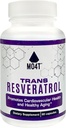 Trans Resveratrol Antioksidant- Hjelper Combat oksidativ stress- fremmer sunn aldring - 60 kapsler