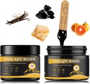 shilajit Resin for menn - Maks potens naturlig organisk shilajit Resin i 85+ Trace Minerals, Gold Grade Himalayan ren shiljait for energi, Immune støtte, 50 gram pakke med 2 (6 måneders forsyning)
