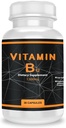 QEI vitamin B12 1000mg, støtter energimetabolisme og nervesystem vedlikehold, vitamin Supplement, 30 kapsler