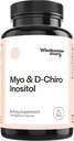 Helsom historie Myo-Inositol & D-Chiro Inositol Supplement for kvinner Fertilitet kosttilskudd for Hormonal Balance & Ovarian Helsestøtte | Myoinositol | Ideell 40:1 Ratio | 30 Services