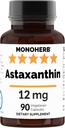Astaxanthin 12 mg - 90 Veg Kapsler