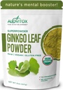 Ginkgo Biloba Leaf pulver 8oz - Ginkgo Biloba te støtter sunn aldring, minne, fokus, Mood & konsentrasjon - 100% naturlig Ginko Leaf ekstrakt, vegansk, ikke GMO og sertifisert organisk Ginkgo Leaf pulver