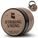 Striking Viking Sandalwood Beard Softener for menn - Ikke-Grazy Cream Formula med naturlige ingredienser for Hydrated og forfriskende Beards (4oz)