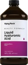 Piping Rock Hyaluronsyre Supplement | 100 mg | 16 fl oz | Berry Flavored væske | Vegetarisk formel | Ikke-GMO, Glutenfri