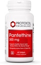 Protokol Pantethine 300mg - Aktiv form av vitamin B5 - Liver Support* - Støtte Cholesterol allerede innen normal rekkevidde * - Pantetin vitamin Supplement - 60 Softgels