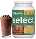 PEScience Velg Vegansk Protein pulver, Plant Basert Protein pulver, Amazing Smak, Smooth Texture, Era og Brown Rice Blend, Dairy Free, Laktose gratis, Glutenfri - Sjokolade Peanut Butter, 27 Services