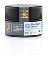 Indisk Meadow Herbals Wild Blueberry Eye Cream (.5oz) - Under Øyekrem For Puffy Øye & Fine linjer - Anti-Aging Eye Care w/Organic Urter, Olier
