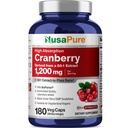 NusaPure Cranberry 60 000 mg 180 Veg Caps (Bioperine, Non-GMO, Vegan)