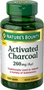 Naturens Bounty aktivert Charcoal 260 mg, 100 kapsler, kosttilskudd for å støtte en sunn livsstil