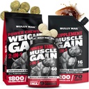 Bully Max Hunde Vektvinner Chews (75pc tygger) & Muskelbuilder Tabletter (60 faner) & 3-i-1 Flytende muskelbuilder Supplement Bundle eller Valper & voksne, Alle avler – sunn vekst og vitality støtte