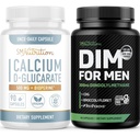 SMNutrition menns DIM Supplement med kalsium D-Glucarate | Mannlig hormon Balancing Bundle med DIM Complex for menn (60 serveringer) og vegansk glutenfri ikke-GMO CDG Supplement (90 serveringer)