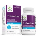 Terry Naturally Tri-Iodin - Støtte Thyroid Helse - Hjelper hormonbalanse med molekylær jodin fra Kelp - Funksjoner Kalium jodid & Natrium jodid - Brain & Energy Support - 6,25mg, 90 Kapsler