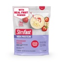 SlimFast høy protein smoothie blanding Plus fruktpulver, høy proteinmåltid erstatning pulver, fiber, vitamin C, 21 serveringer, 1,29 pund, jordbær Banan (pakke mai Vary)