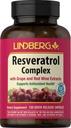 Lindberg Resveratrol Supplement | 120 Kapsler | Kompleks med kornfrø og rødvin ekstrakt | Ikke-GMO, Glutenfri