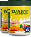 Vekk Antioksidant Super Greens, Grønn pulver å redusere Bloat, Spirulina & Klorella, Vitamin B12, Ikke-GMO, sunn digestion for kvinner, enzymer, probiotika, Acai Berry & Camu Camu, 2 stk for 1 kostnad