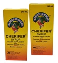 2 Cherifer Syrup Klorella vekstfaktor, Taurin & Lysin 240ml Hver