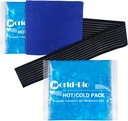 Reusable Gel ispakker for skader 2 pakke med Wrap, 6,3"x5.1", Hot Cold Mykt Fleksibel Isfryser pakke, Cold Compress Therapy for smertelindring, Surgery Recovery, Kne, Vrist, Ankel, Fot, Elbow, Shin