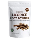 Iyasa Holistics Organic Licorise Root Powder,Mulethi,Glycyrhiza glabra,8 oz,227 gm,Naturlig Forventning, Candy Flavoring Agent,Superfood