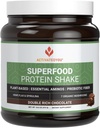 ACTIVEREDYO Superfood Protein Shake -Vegan Plant Protein pulver - med organisk 7 Muskelblanding, Spirulina og GoldRella Klorella - fremmer muskelintegritet, sjokoladeflavor (15 Serveringer)