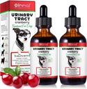 Hund UTI behandling - urinveistrakt infeksjon behandlinger, nyre + blender støtte supplement, naturlig tranebær ekstrakt for hunder, støtter urinvei og digestiv helse (2 fl Oz (pakke av 2))