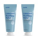 Curist 5% Lidocaine Cream Maksimal OTC Styrke Topical Pain Relief OTC - 12 oz (pakke med 2) XL Tube 5 prosent Lidocaine Numbing Cream til Numb effektivt (2 Pack - 6 oz Tube)