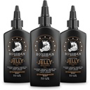 Bossman Jelly Beard Olje for menn 3 pakke (12 oz i total, Stagecoach Scent) - Softens, moisturizes og betingelser med naturlige ingredienser