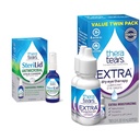 TheraTears Ekstra tørr øyeterapi Lubrerende øyedråper for tørre øyne, 0,5 fl oz flaske, 2 Count & SteriLid Eyelid Cleanser og ansiktsvask, for irritert øyne, 2 fl oz Spray