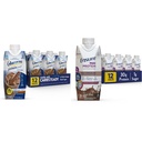 Glucernaprotein Smart Ernæring Shake & sikre Max Protein Ernæringshake med 30 g protein, 1 g sukker, høyproteinshake, melk sjokolade, 11 Fl Oz (pakke med 12), væske, Halal