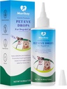 Pet Eye Drops,Gentle & Safe Dog Eye Drop for infeksjon,Relieve Eyes Kløe & Irritation, Fjerne Tear Stains,Safe for alle dyr, 4.06oz,120ml