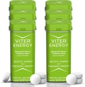 Viter energi 40mg Koffeinmynter - Sukkerfri, B-vitaminer, Vegan, Boosts Fast Energized Alert Focus, Koffeinert Nootropic Supplement piller (Spearmint Flavor, 20mcs, 6 Pack, 120mcs Total)