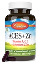 Carlson - ACES + Zn, vitaminer A, C, E + Selenium & Sink, Cellular Health & Immune Support, Antioksidant, 120 Softgels