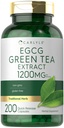 Carlyle EGCG Grønn Te Ekstrakt Supplement | 1200 mg | 200 kapsler | Ikke-GMO og Glutenfri