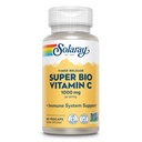 SOLARAY Super Bio Buffered Vitamin C 1000mg, To-Stage, Timed Release Vitamin C med Bioflavonoider, Immun Support Supplement - høy absorpsjon, Vegansk, 60-dagers garanti, 30 Serveringer, 60 VegCaps