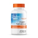 Doktorens beste CoQ10 100 mg + Nattokinase 2.000FU, støtter hjerte og sirkulasjon støtte, ikke-GMO, Glutenfri, Vegan, 60 Veggie Caps