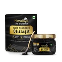 Pure Shilajit Resin | Mest Potent Shilajit fra India, Gold Grade for menn og kvinner, 75 Serveringer for energiforsterkning, 85+ Spor Mineraler, 77% Fulvic Acid, Lab Testet, 30g