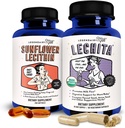 Legendairy Milk Sunflower Lecithin + Lechita - Bryst amming kosttilskudd for Melkeforsyning Økt og tilstoppet Melkedukter - Lactation Supplement for melk Flow og Boost Melkeproduksjon