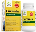 Terry Naturally Curamin - Curcumin Supplement for sirkulasjon og endorfin Støtte - Støtte for anledningsforstyrrelser - Hjelper sunne muskler - 60 kapsler