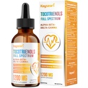 Fullspektrum av tokotrienoler Supplement 1200 mg-tokotrienol vitamin E væske,tokoferol-fri - Superior antioksidant blanding - høyere absorpsjon - 2 fl oz,30 Serveringer