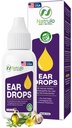 Naturlige øredråper for øreinfeksjon – Homøopatiske øredobber for voksne, barn, baby, og kjæledyr – Leives øresmerter, svømmer ører, og loosens Wax – Kids trygt ørehelse laget i USA