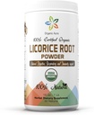Organisk Aura Licorice Root Powder 16Oz -1Lb. Naturlig Digestiv og immun støtte. Forbedrer generell helse. 100% naturlig og rå supermat Supplement. Ingen GMO. Glutenfri.