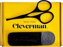 Cleverman Premium Facial Hair Scissors – Profesjonell Nese Hair Scissors, kurvet Safety Blades og rundet tips for øyenbryn, Mustache, Skjegg, Øre Hår Trimming. Rustfritt stål Grooming verktøy for menn