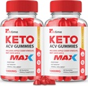 (2 Pakke) Livstid Keto Max Gummies - Offisiell formel, Vegansk, Ikke GMO - Livstid Keto Plus akk Gummies, Livstid Gummies med Livstid Gummies, Vitamin B12, Beet Root, Pomegranate (60 Gummies)