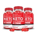 Justifiserte Laboratories (3 Pack Keto Crave Keto ACV Gummies Extreme 2000MG Keto Crave Keto Gummies Avansert formel Apple Cider Vinegar med Pomegranate Beet Juice pulver B12 Vegansk Ikke GMO 180 Gummys