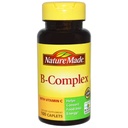 Natur laget B-kompleks med vitamin C kapeller, 100 greve (pakke på 3)
