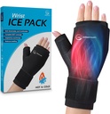 Wrist Ice Pack Wrap - Hot og kald Gel Tommel & hånd ispakke Hansker for ledgikt Relief | Mikrowavable og fryser Trygg, Dual terapi for karpal tunnel, Tendonitt, hevelse, målrettet relief for hånd